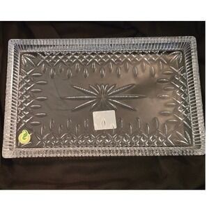 Waterford Crystal Lismore Rectangular Tray Lead Crystal 11x7 Clear